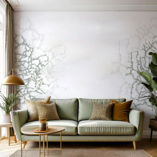 Papel pintado panorámico Pétalos ilustres - Colección Luluaucrayon Acte-Deco