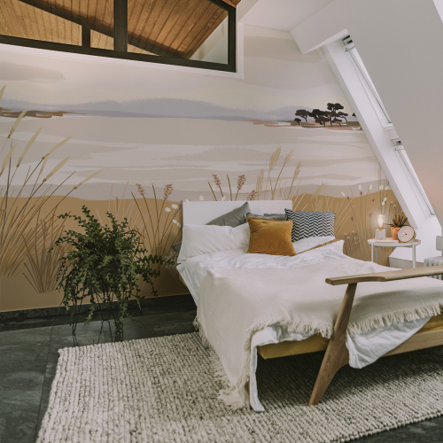 Panorama-Vliestapete Strandansicht - Kollektion Zoé Jiquel- Acte-Deco