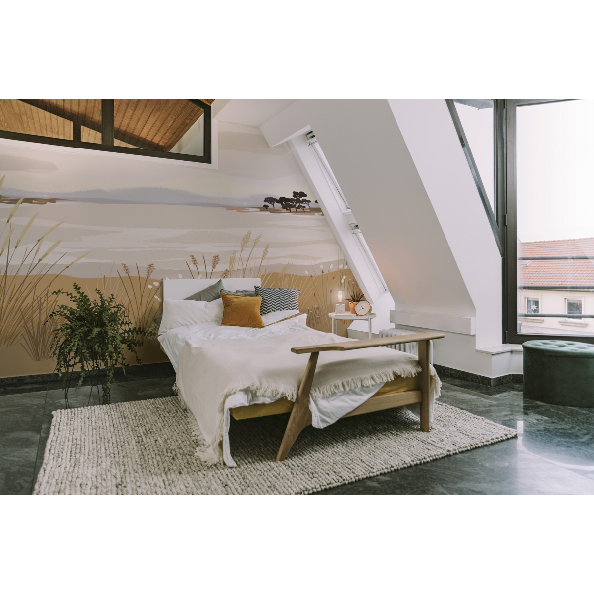 Panorama-Vliestapete Strandansicht - Kollektion Zoé Jiquel- Acte-Deco