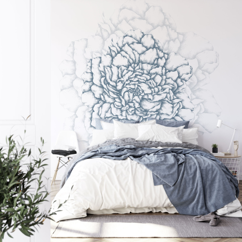 Illustrious petals panoramic wallpaper - Luluaucrayon collection Acte-Deco