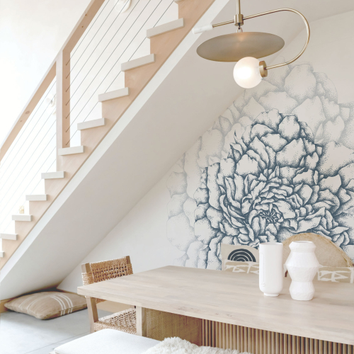 Papel pintado panorámico Pétalos ilustres - Colección Luluaucrayon Acte-Deco