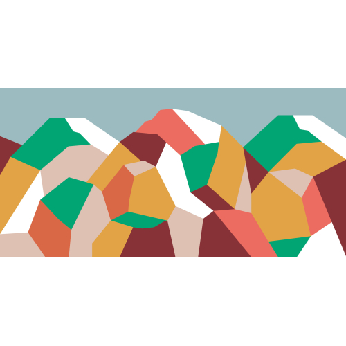 Papel pintado panorámico blanco glaciar - Colección Severine Dietrich - Acte-Deco