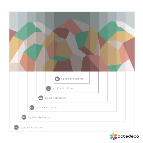 Carta da parati panoramica Glacier white - collezione Severine Dietrich - Acte-Deco