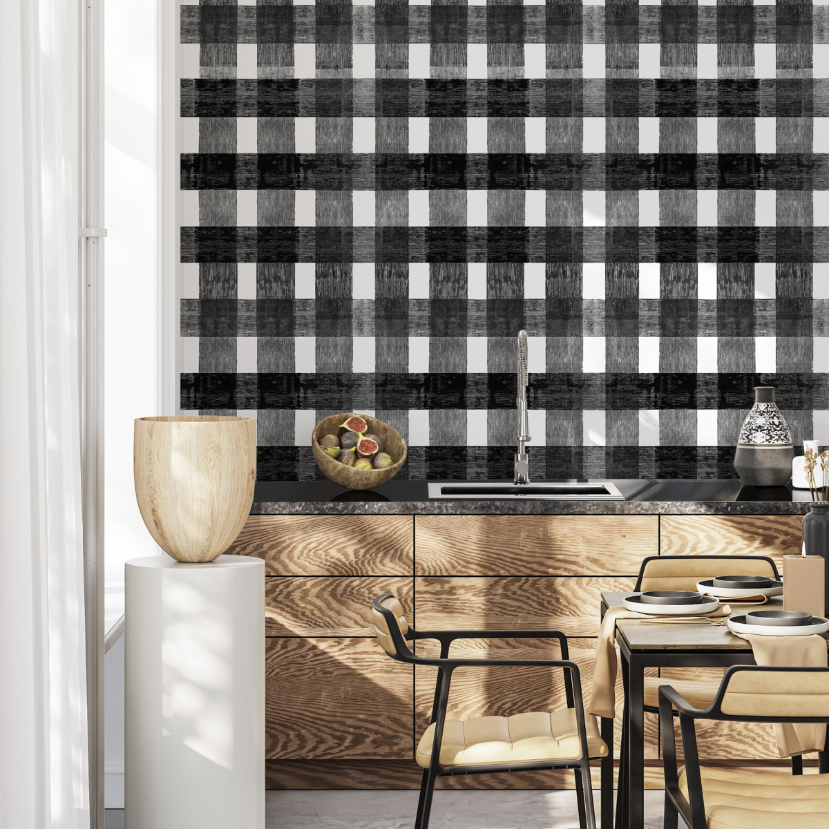 Panoramic Ecorce wallpaper - Acte-Deco