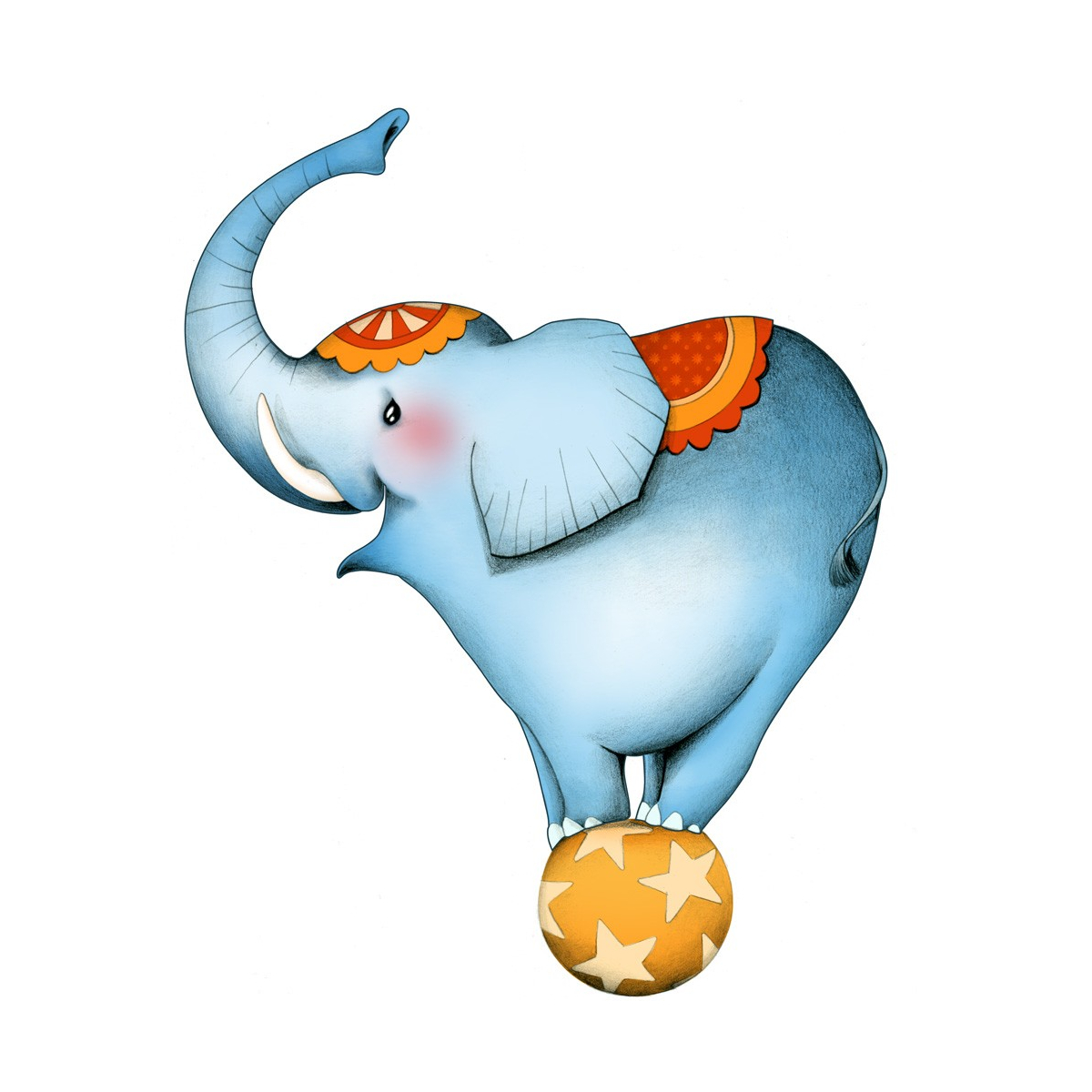 Circus 1 - Der Elefant - Sticker