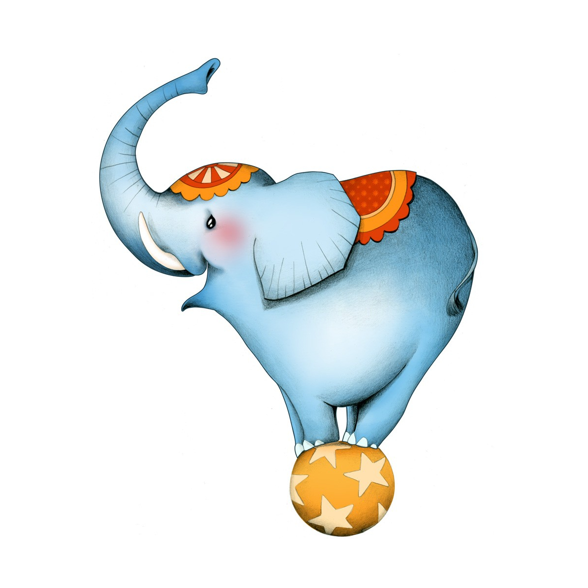 Circus 1 - L'éléphant - Sticker