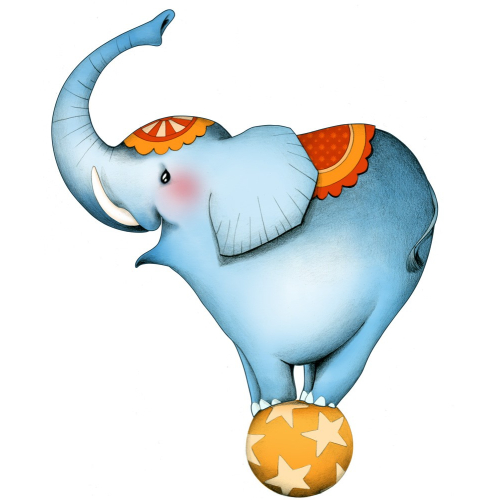 Circus 1 - L'éléphant - Sticker