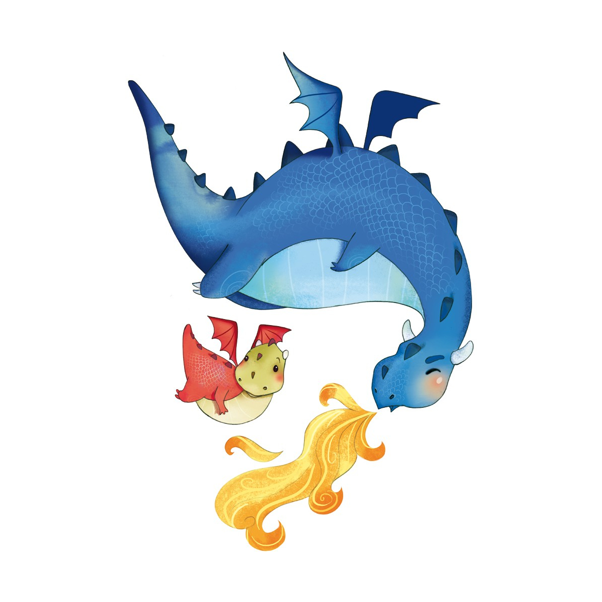 Sticker für Kinder Drache | Acte-Deco