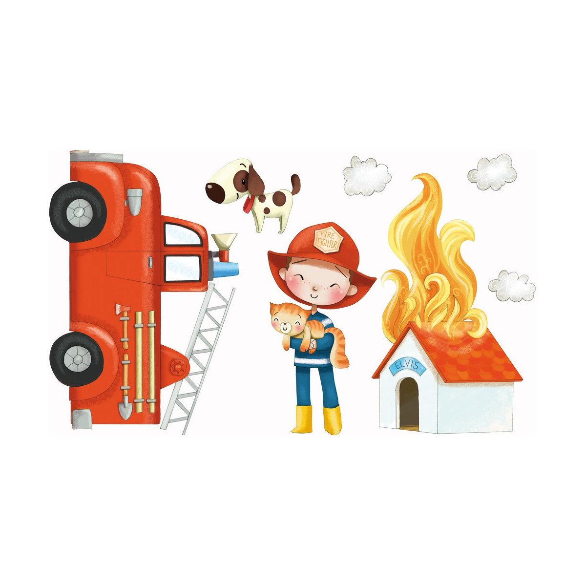 Stickers - planche pompiers