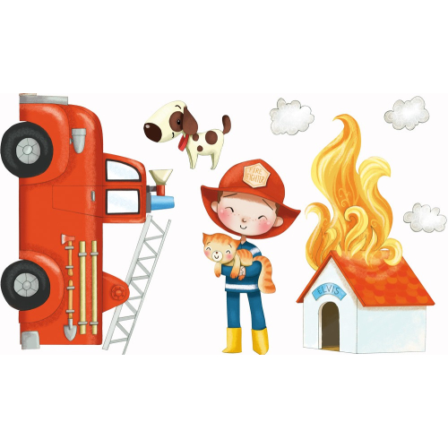 Stickers - planche pompiers