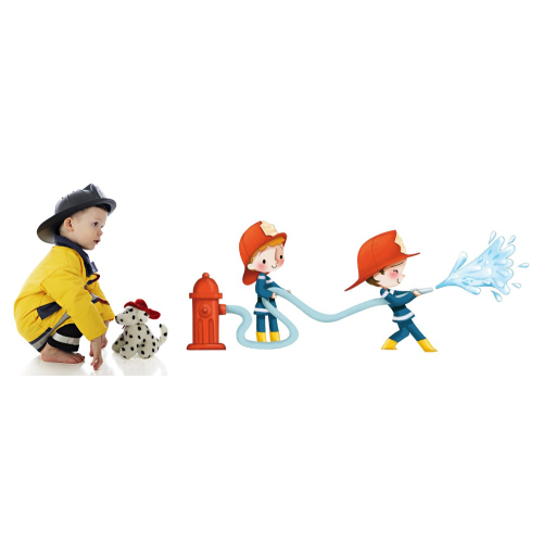 Pegatinas rociadores bomberos