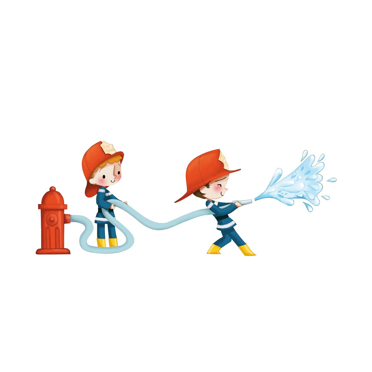 Stickers Pompiers arroseurs