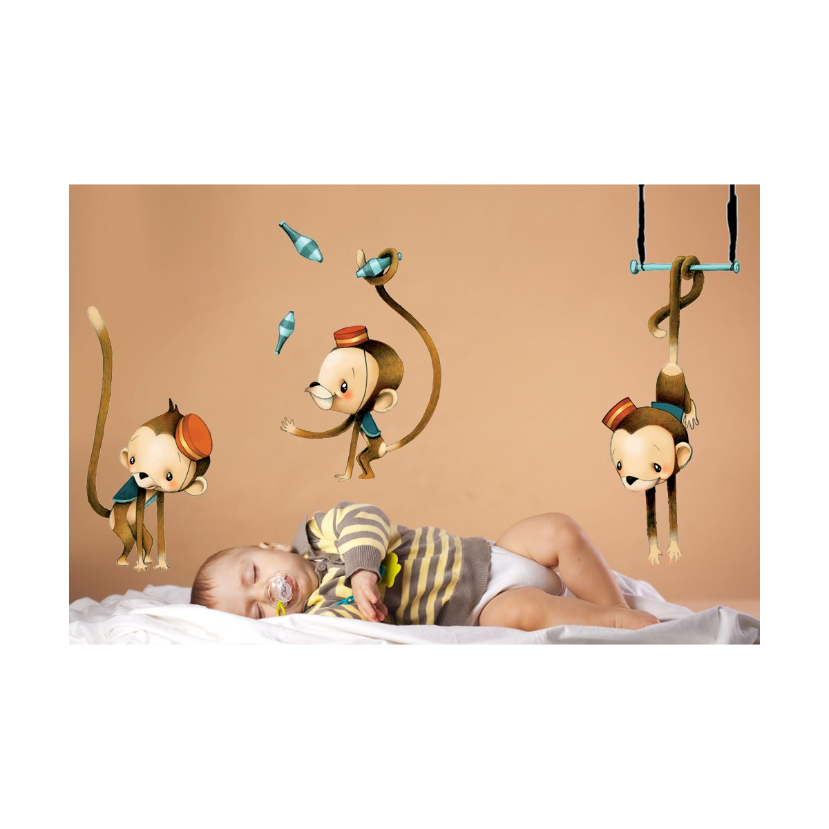 Circus 1 - Stickers Petits singes