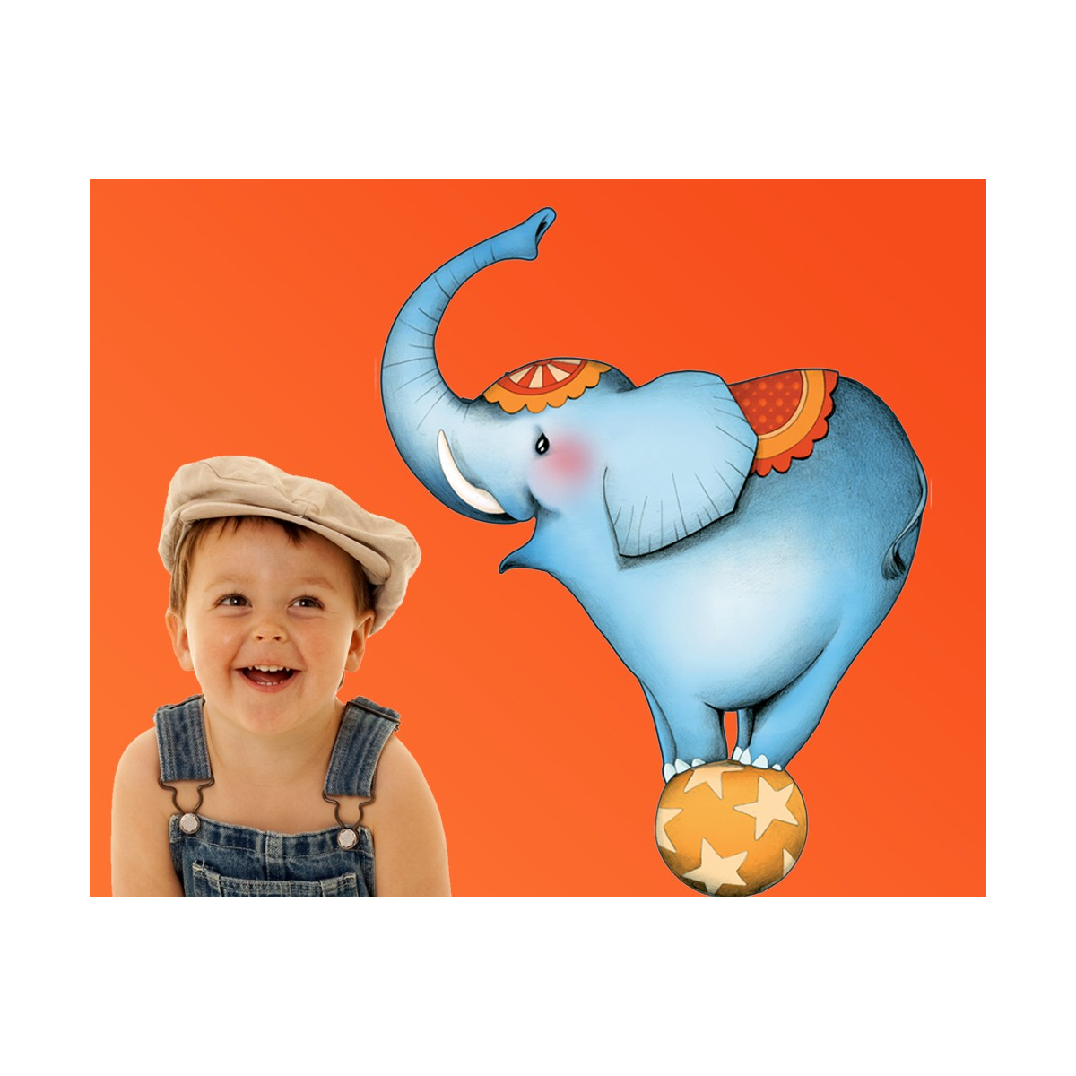 Circus 1 - Elefanten-Sticker