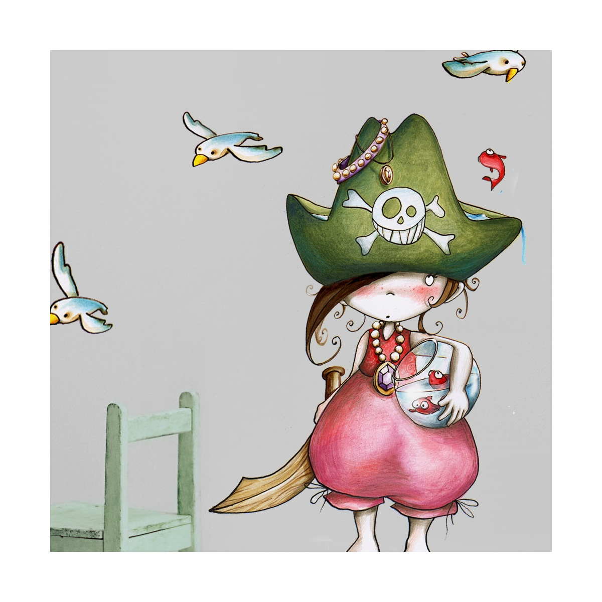 Pirata standing - Sticker