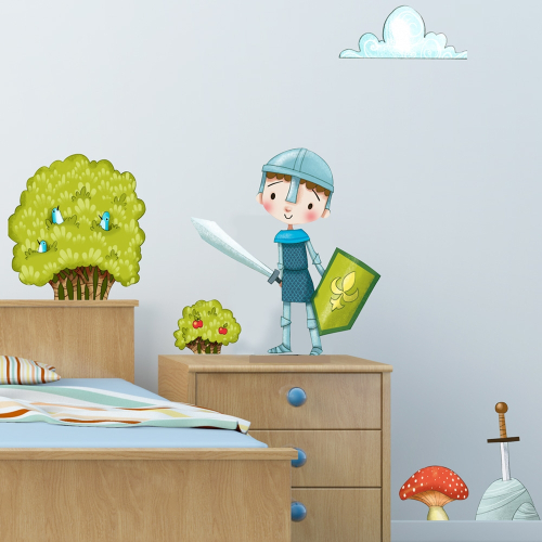 Bushes and mushrooms wall stickers