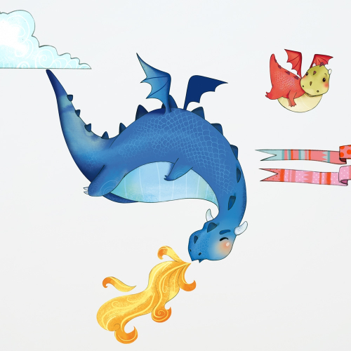 Sticker pour enfant dragon | Acte-Deco