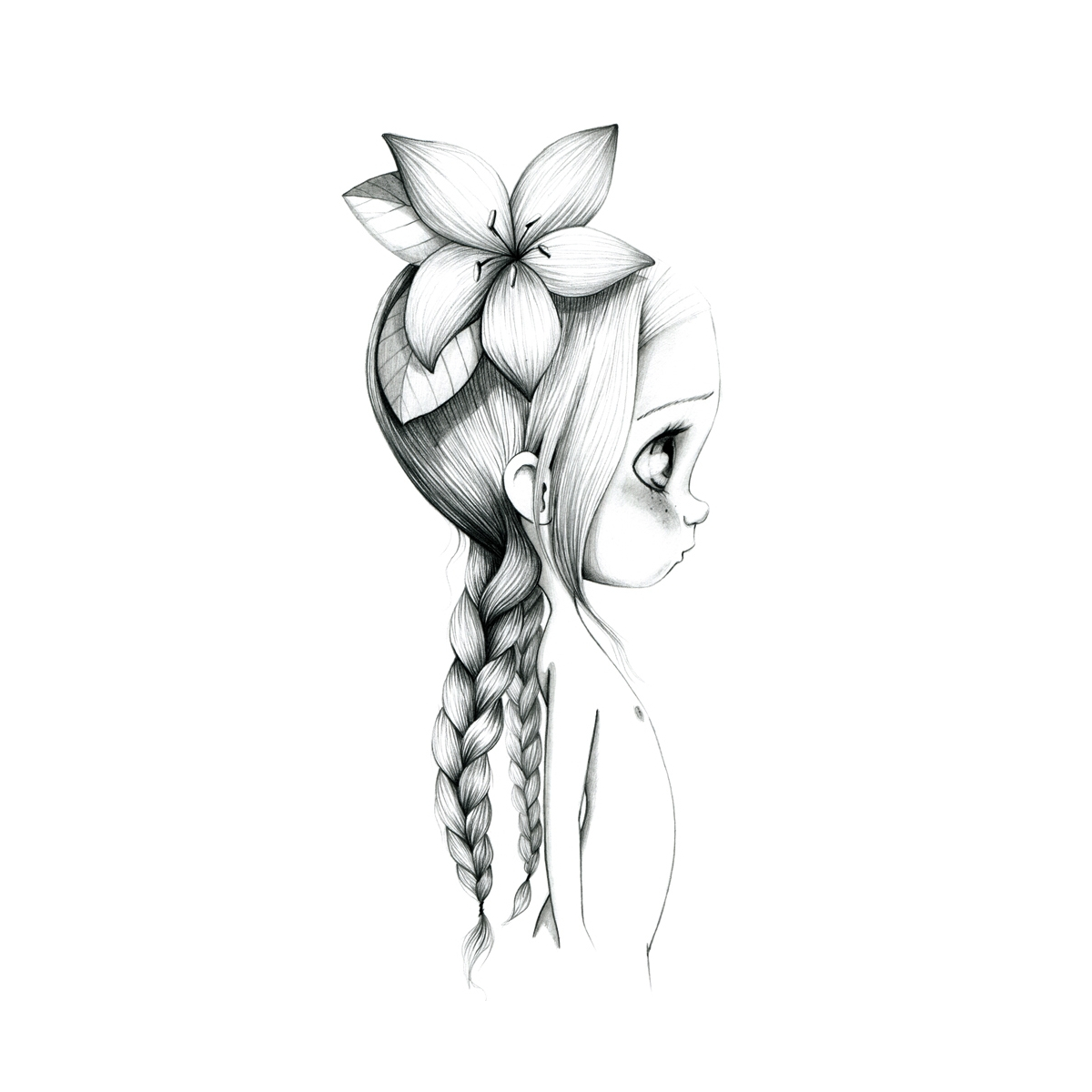Tableau Wild girl 05-bw Tableau Wild girl 05-bw
