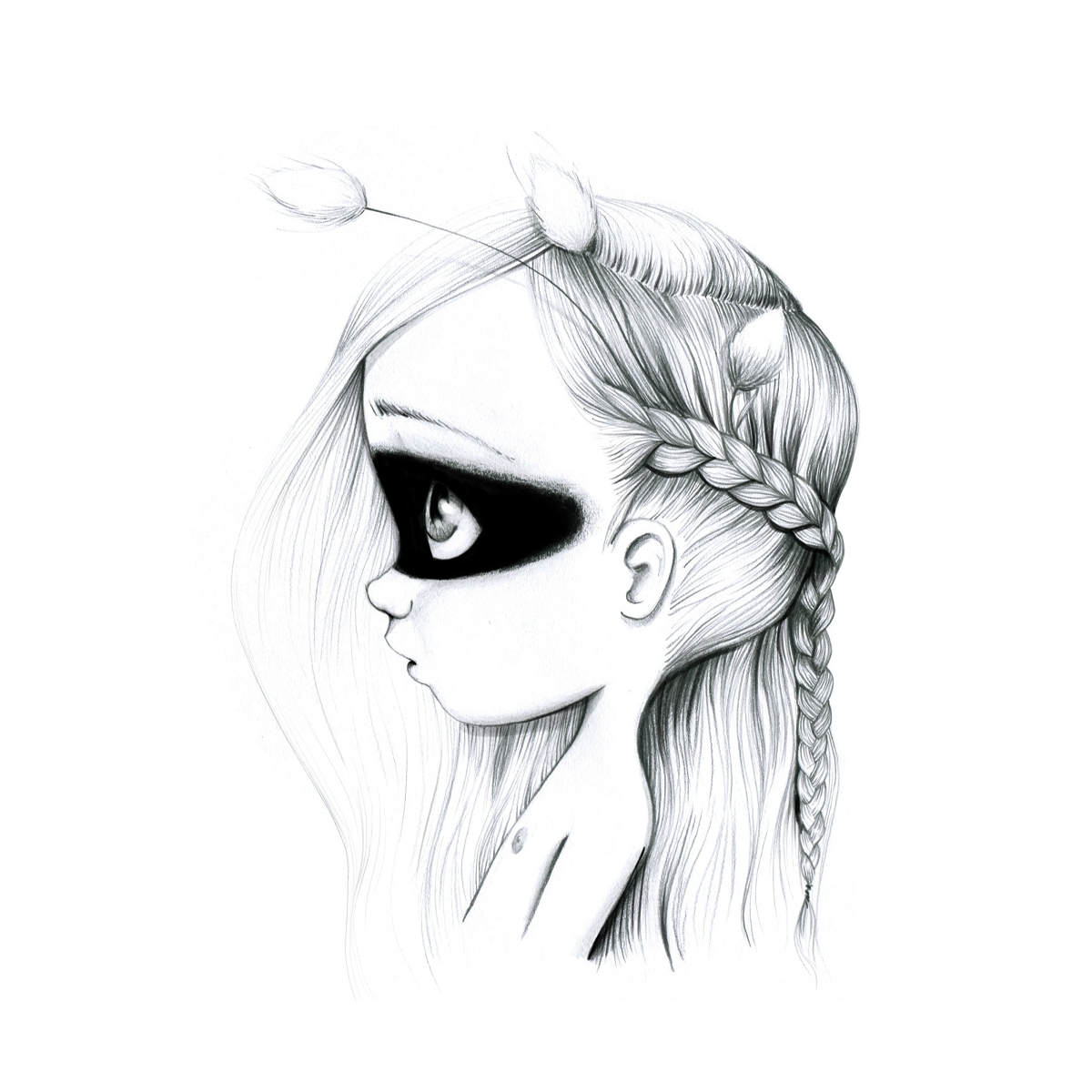 Tableau Wild girl 06-bw Tableau Wild girl 06-bw