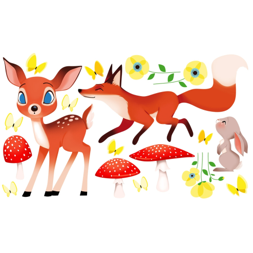 Wall sticker for children In the woods - Acte-Deco