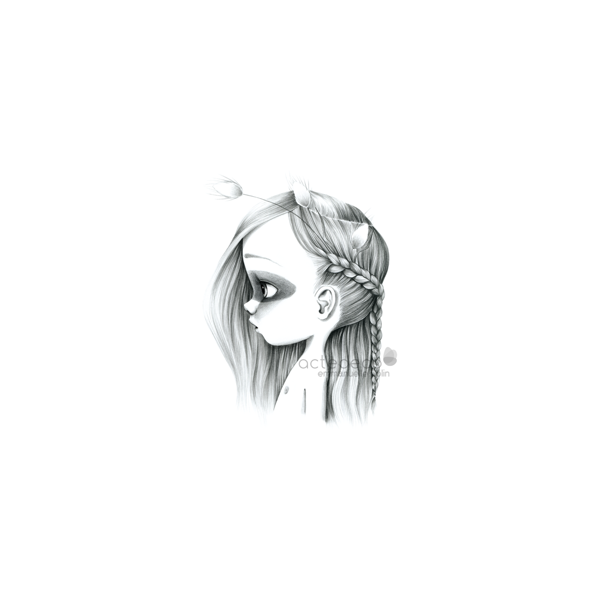 Tableau Wild girl 14-bw Tableau Wild girl 14-bw