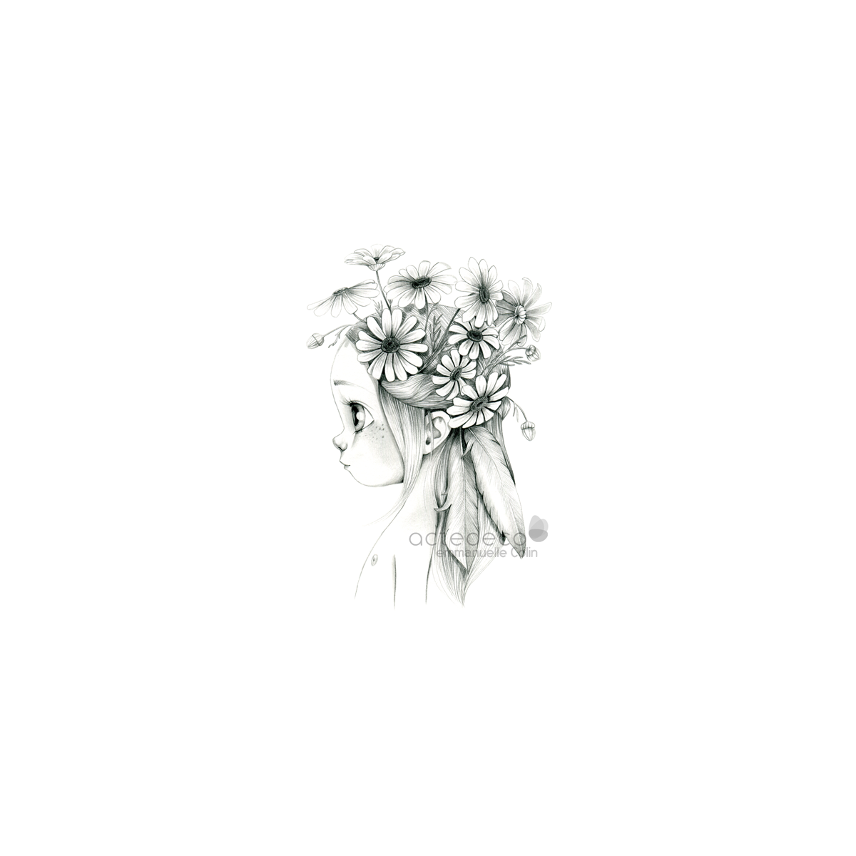 Tableau Wild girl 13-bw Tableau Wild girl 13-bw