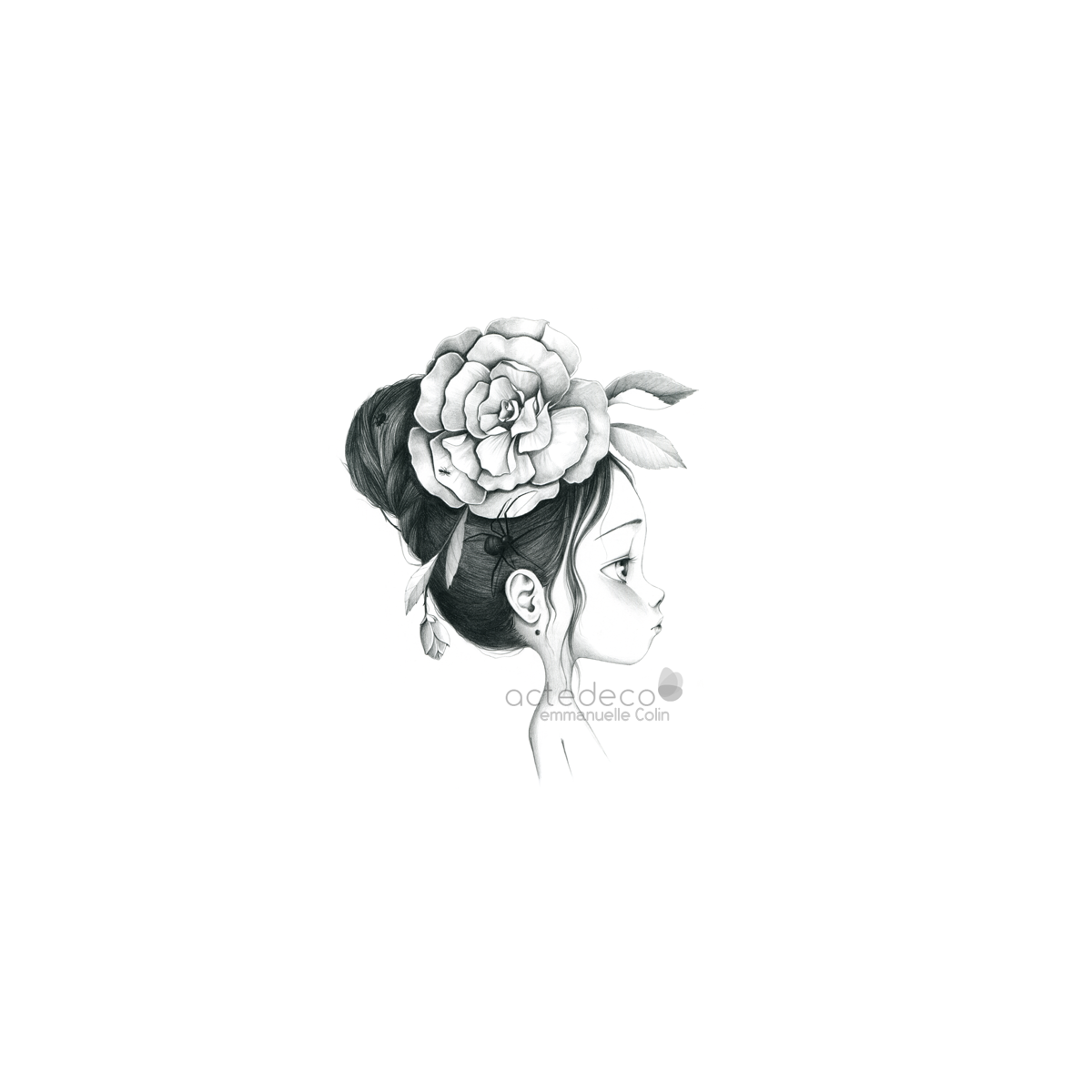 Tableau Wild girl 12-bw Tableau Wild girl 12-bw