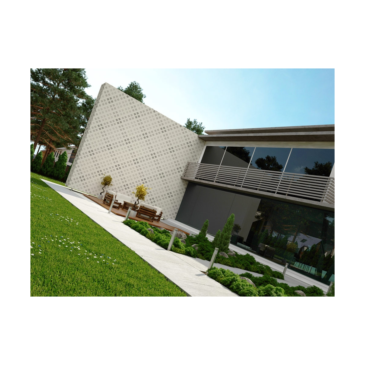 Decoración de exterior Patrón geométrico | Acte-Deco