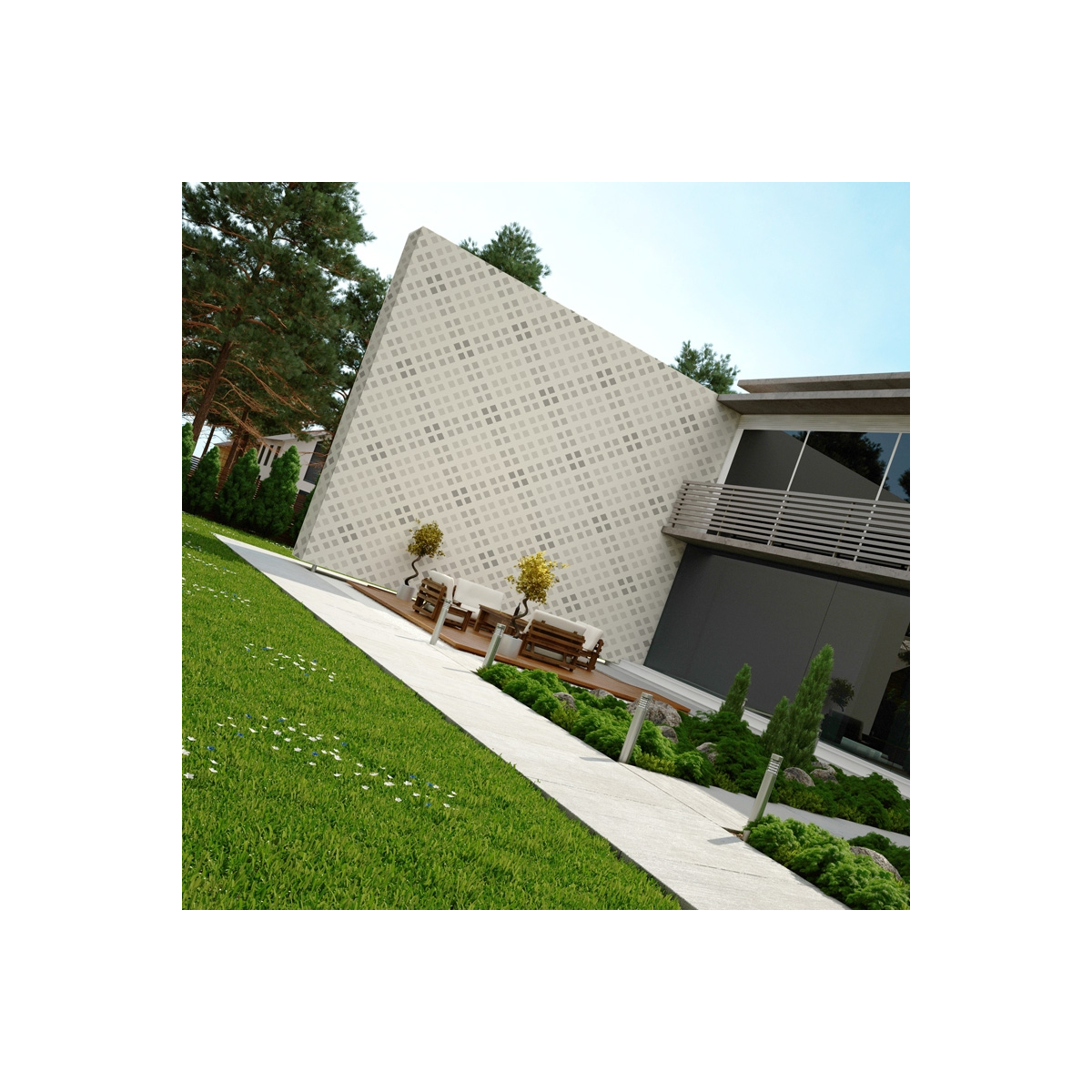 Outdoor décor Geometric pattern | Acte-Deco