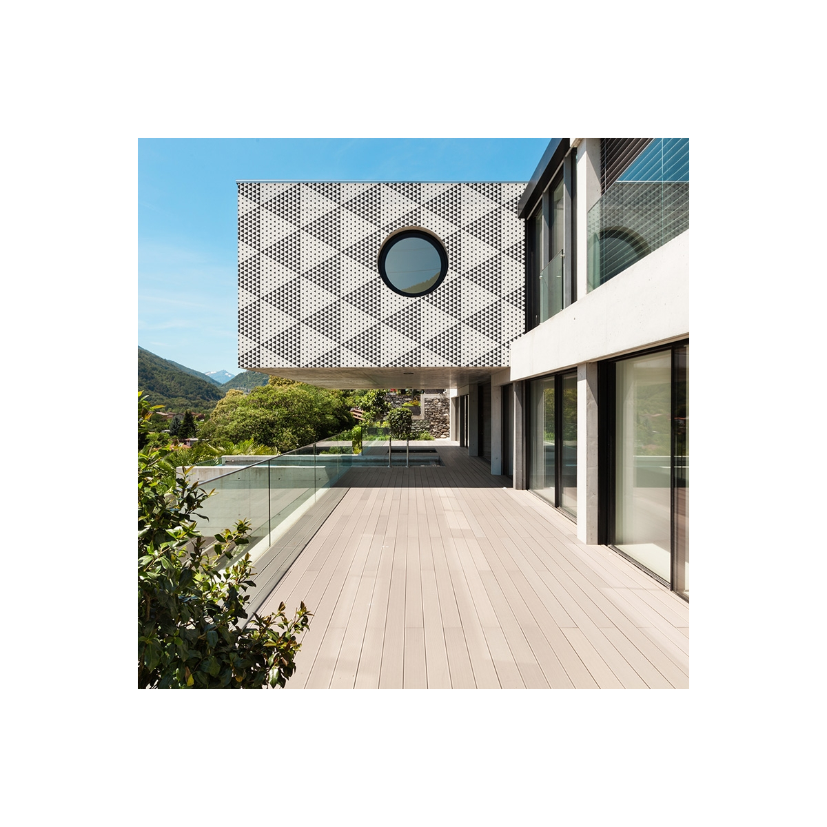 Geometric exterior decor 03 | Acte-Deco