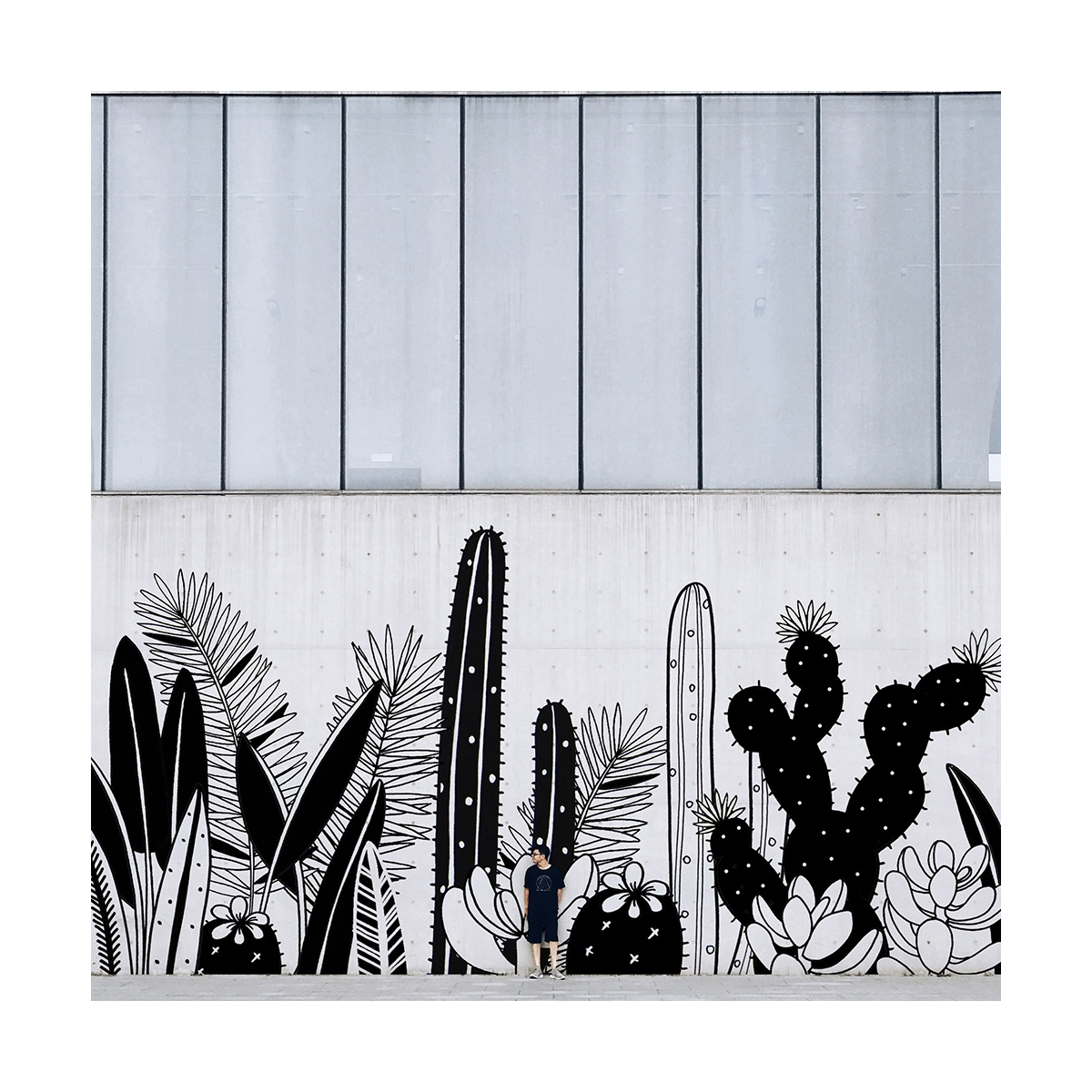 Cactus mural fresco Cactus mural fresco