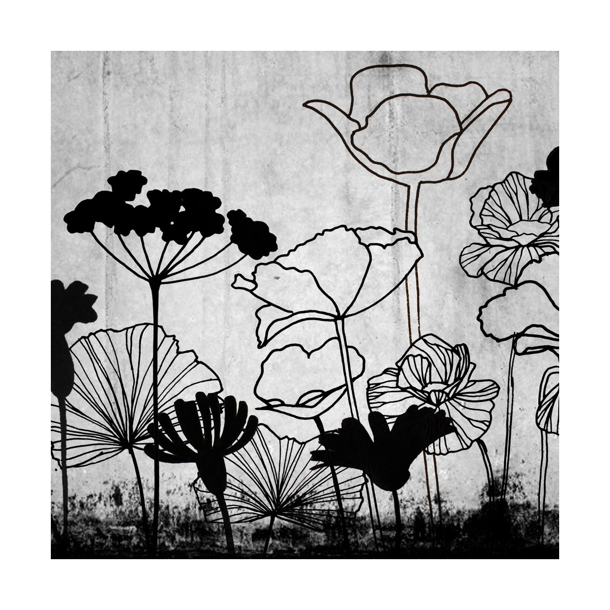 Fresque murale Fowers Fresque murale Fowers
