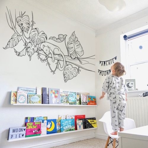 Adhesivo mural Pantera para niños-Acte Deco