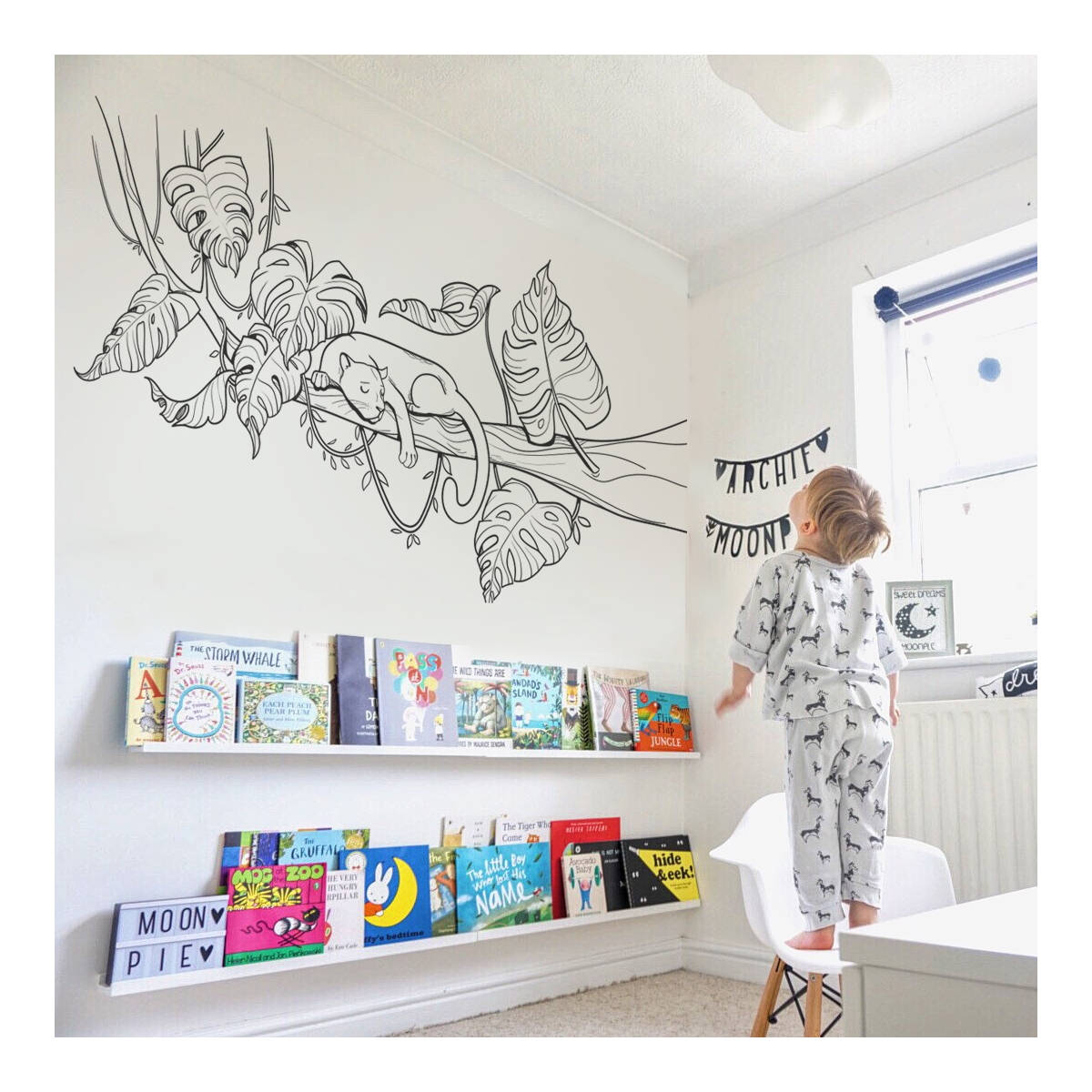 Panther wall sticker for children
