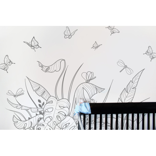 Adhesivo mural Vegetación Jungla dibujo | Acte-Deco