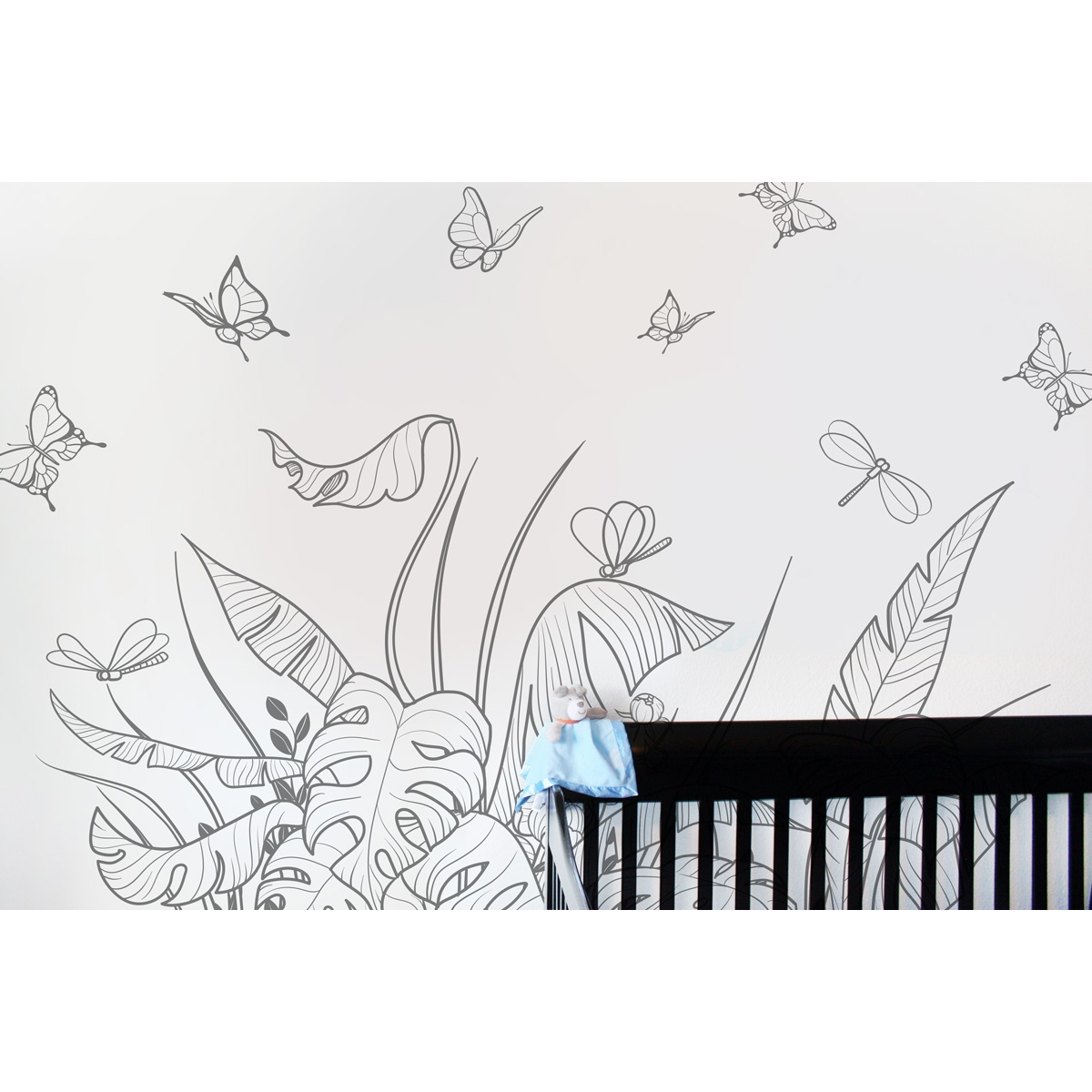 Adesivo murale Vegetazione Giungla disegno | Acte-Deco