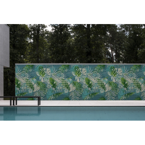 Exterior décor - Tropical green leaves