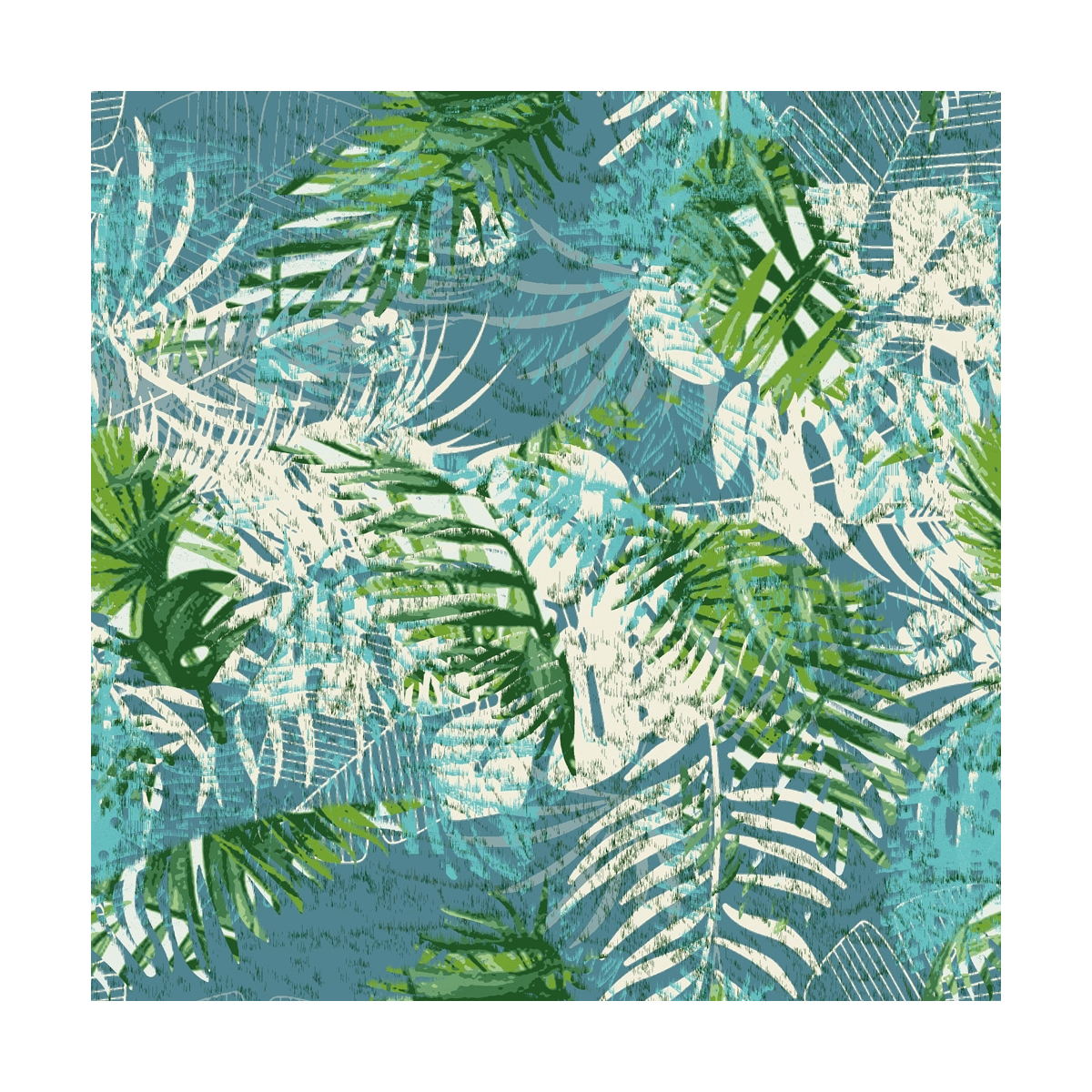 Papiers peints d'extérieur - Tropical green leaves