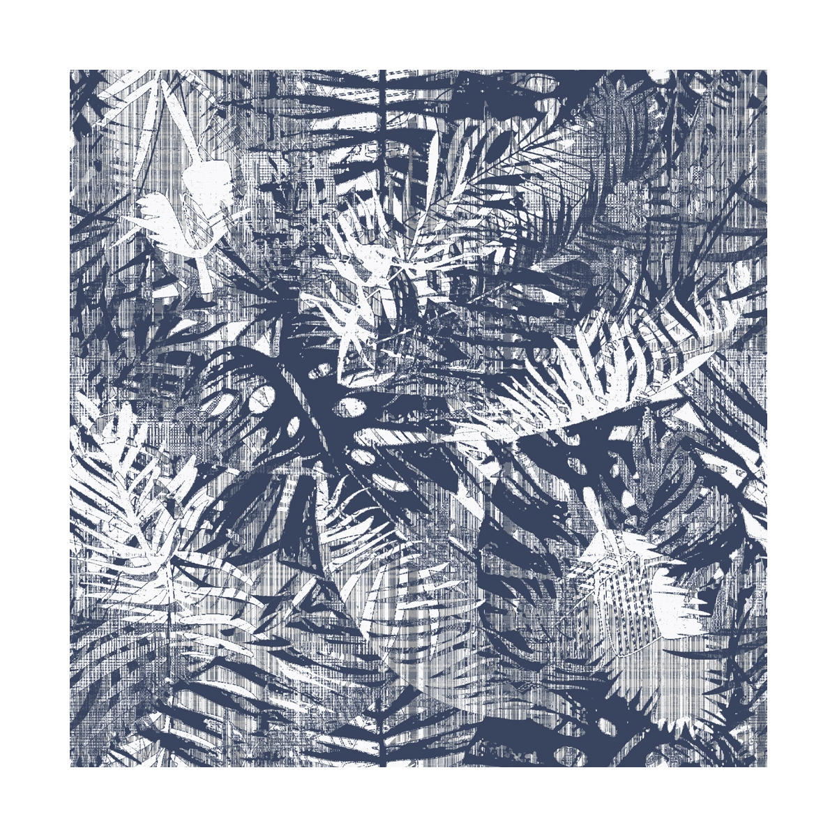 Outdoor décor Tropical blue leaves