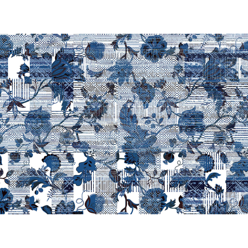 Outdoor Floral Stripes