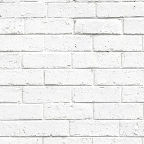 White bricks panoramic wallpaper Acte-Deco
