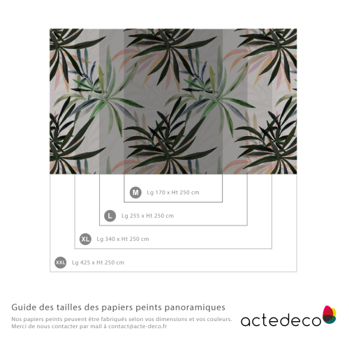 Panoramic nature wallpaper Twig | Acte-Deco
