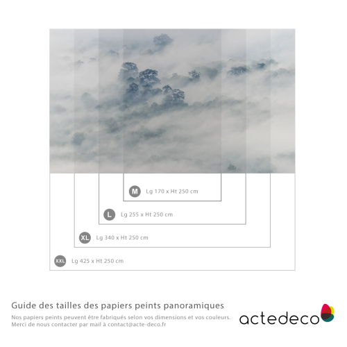 Papel pintado panorámico Niebla matinal 01 | Acte-Deco