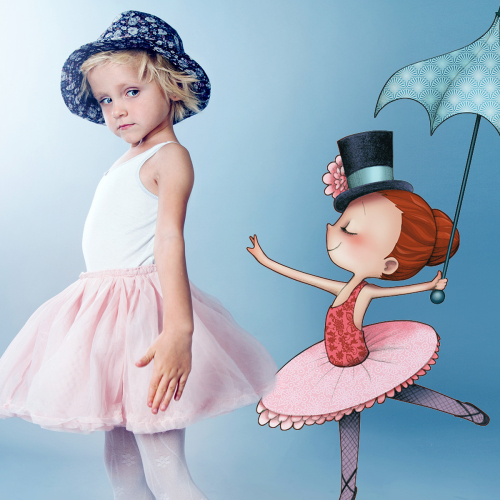 Wall Sticker The Dancer for kids - Circus 1