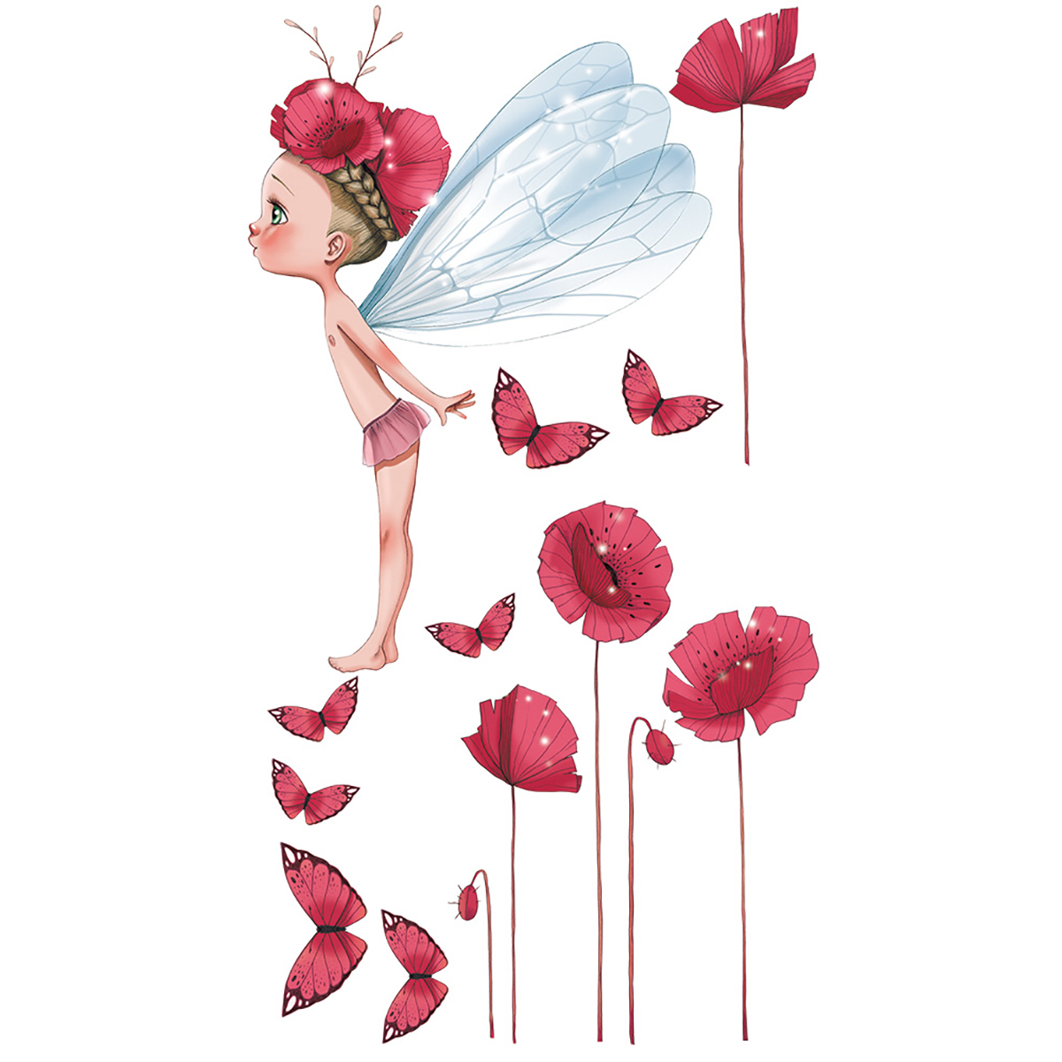 Wall sticker Little fairy Celestine for children- Acte Deco