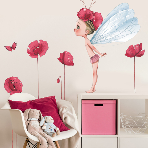 Wall sticker Little fairy Celestine for children- Acte Deco