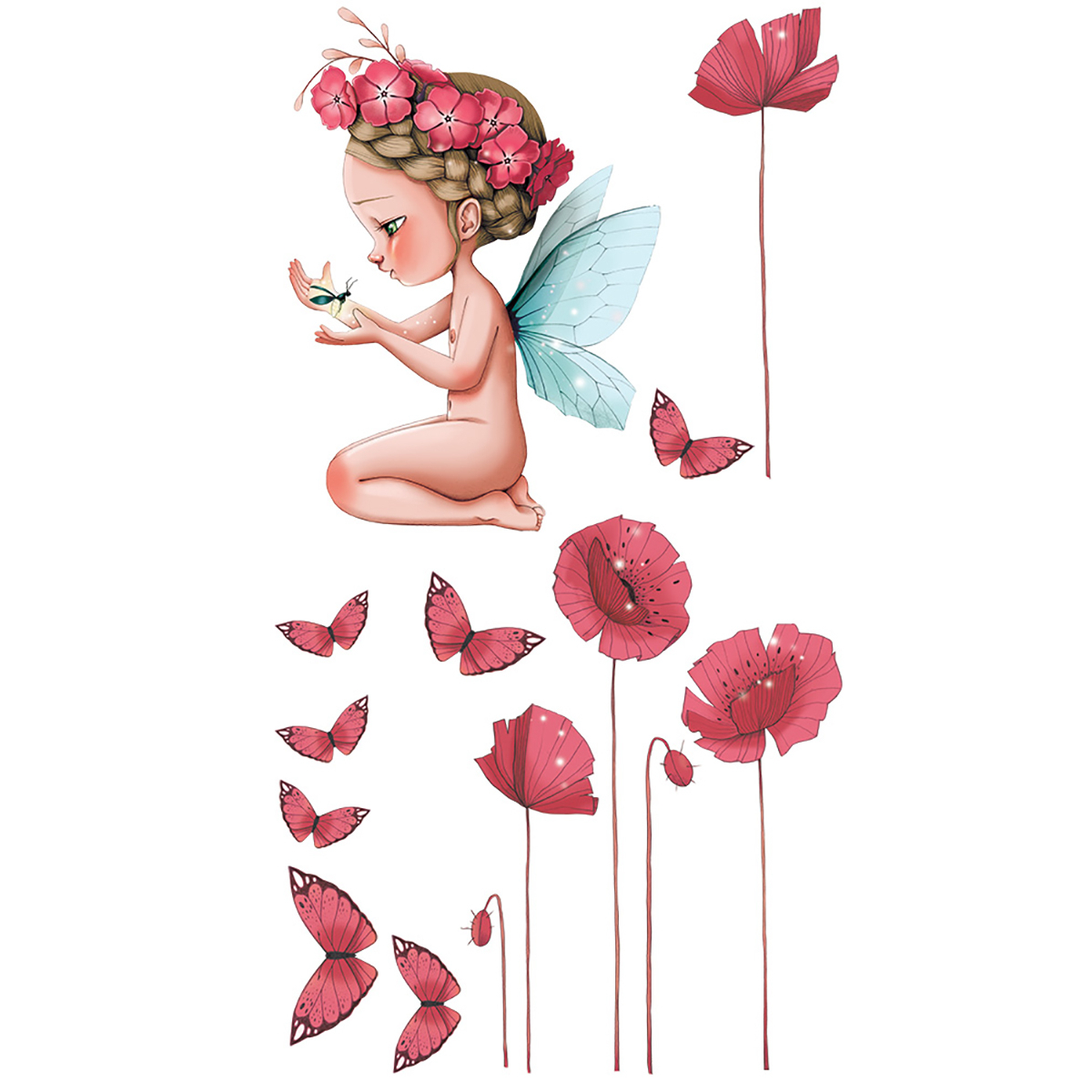 Wall sticker Little fairy Leonella for child- Acte Deco