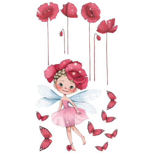 Wall sticker Little fairy Isodorine for children