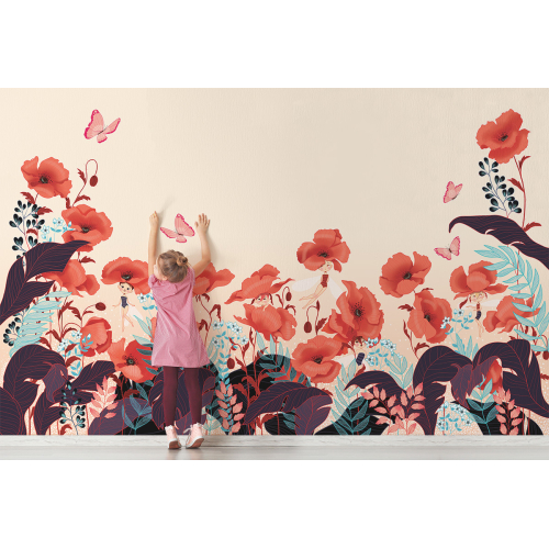 wallpapers Poppies and Fairies