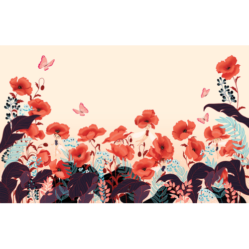 wallpapers Poppies and Fairies